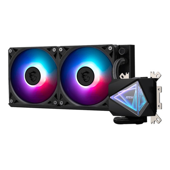 MSI MAG CORELIQUID I240 liquid cooler for PCs with black finish