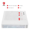 MSI MAG FORGE 320R AIRFLOW Tempered Glass Mid Tower PC Case - White
