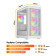 Vida Zephyr V2 Micro-ATX ARGB Tempered Glass Gaming PC Case - White
