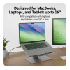 Hyper HyperSpace Ergonomic Adjustable Flex Laptop Stand - Grey