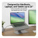 Hyper HyperSpace Ergonomic Adjustable Flex Laptop Stand - Grey