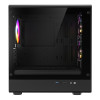 CiT Level 5 Tempered Glass Micro-ATX Mesh Gaming PC Case with 3 x ARGB Fans - Black