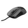 Trust Carve Ambidextrous Right-hand Wired Optical 1200 DPI Mouse - Black