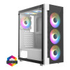 CiT Destroyer White ATX Gaming PC Case - White