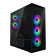 Arctic Xtender ARGB Mirror Tempered Glass w/ Vertical Mount Mid Tower PC Case - Black