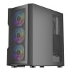 1st Player Trilobite T7-P-BK Tempered Glass Mid Tower Gaming Case - Black