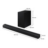 Samsung B-Series HW-B650D 3.1ch 4 Speakers Soundbar w/ Wireless Subwoofer