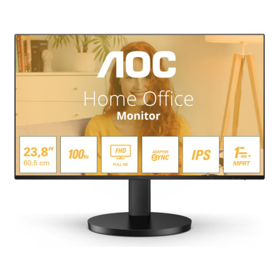 AOC Basic-line 24B3HA2 23.8" IPS Full HD monitor with 1ms response time and built-in speakers
