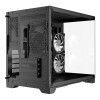 CiT Concept Black MATX Gaming Cube PC Case - Black