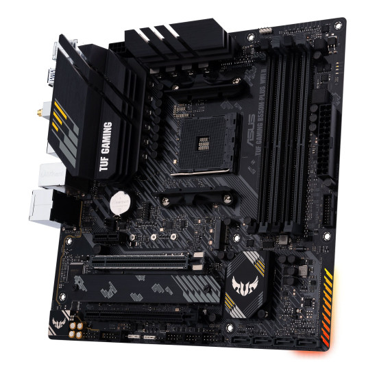 ASUS TUF Gaming B550M-PLUS WIFI II with WiFi 6 support for faster wireless speeds and stable connections
