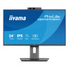 iiyama ProLite XB2497HSNH-B1 23.8" Full HD IPS 100Hz 1ms USB-C Height Adjustable Monitor with Speakers and Webcam - Matte Black