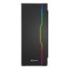 Refurbished - Sharkoon RGB Slider Tempered Glass Mid Tower ATX Gaming PC Case - Black