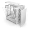 NZXT H5 Flow RGB Tempered Glass Mid Tower Gaming PC Case - White