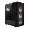 Gamdias AURA GC2 ELITE Tempered Glass Mid Tower Gaming PC Case - Black