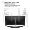 HP Series 5 Pro 534pm 34" Wide Quad HD 100Hz 5ms USB-C Height Adjustable Curved Conferencing Monitor with Speakers and Camera