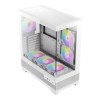 Antec CX700 ARGB Tempered Glass Mid Tower Gaming PC Case - White