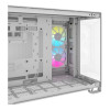 Corsair 2500X RGB Tempered Glass Mid Tower Gaming PC Case - White
