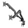 Neomounts FPMA-D650DBLACK 17-27" Coil Spring Full Motion Desk Mount Dual Monitor Arm - Black