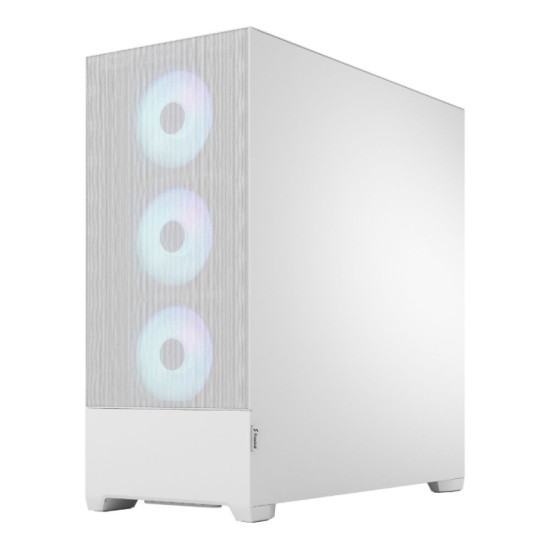 Fractal Design Pop XL Air RGB White EATX Full Tower case designed for high airflow and dynamic RGB lighting.
