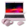 Geo GeoBook 11 Intel Celeron 4GB RAM 128GB SSD 11.6" Laptop - Pink Bundle with Accessories Included