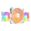 be quiet! Light Wings LX 140mm ARGB 7 Blades Case Fan - White Triple Pack