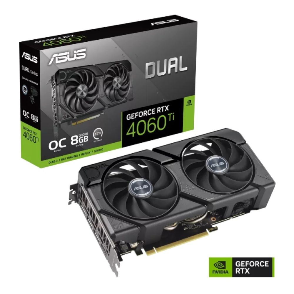 【美品】RTX4060 8GB ASUS DUAL-RTX4060TI-O8G-EVO 90YV0J49-M0NA00 Graphics Card