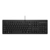 HP 125 Wired QWERTY Keyboard - Black