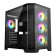 CiT DS360 Tempered Glass Mid-Tower ATX Gaming PC Case with 4 x CiT Pro Storm Fans - Black