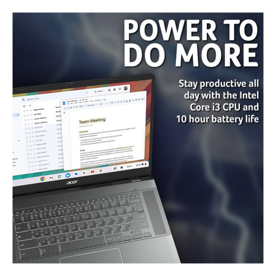 Acer Chromebook Plus 514 CB514-3H Chromebook with efficient AMD Ryzen 5 processor