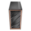 Antec Flux Wood Tempered Glass Mid Tower Gaming PC Case - Black