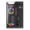 1st Player RT7 BK Tempared Glass Mid Tower Gaming PC Case with 4 x RGB Fans
