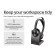 Poly Voyager Focus 2 Stereo Microsoft Teams Certified USB-C USB-A Wireless Headset with Charging Stand