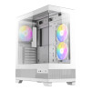 Antec CX700 ARGB Tempered Glass Mid Tower Gaming PC Case - White