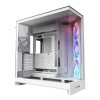 NZXT H9 Flow RGB (2025) Tempered Glass Dual Chamber Mid Tower PC Case - White