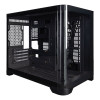 1st Player UV6 Tempered Glass Micro ATX Gaming Case - Black
