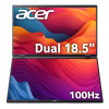 Refurbished Acer PD3 PD193QE Dual 18.5" Full HD USB-C & HDMI Foldable IPS Portable Monitor