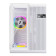 1st Player RT5 WH Tempared Glass Micro Tower Gaming PC Case with 3 x RGB Fans - White