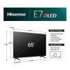 Hisense 65E7NQTUK E7 Series 65" 4K Ultra HD QLED SMART TV