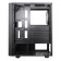CiT Sauron Tempered Glass Mid-Tower ATX Gaming PC Case with Front LED Strip & 1 x Three-Sided Infinity ARGB Fan - Black