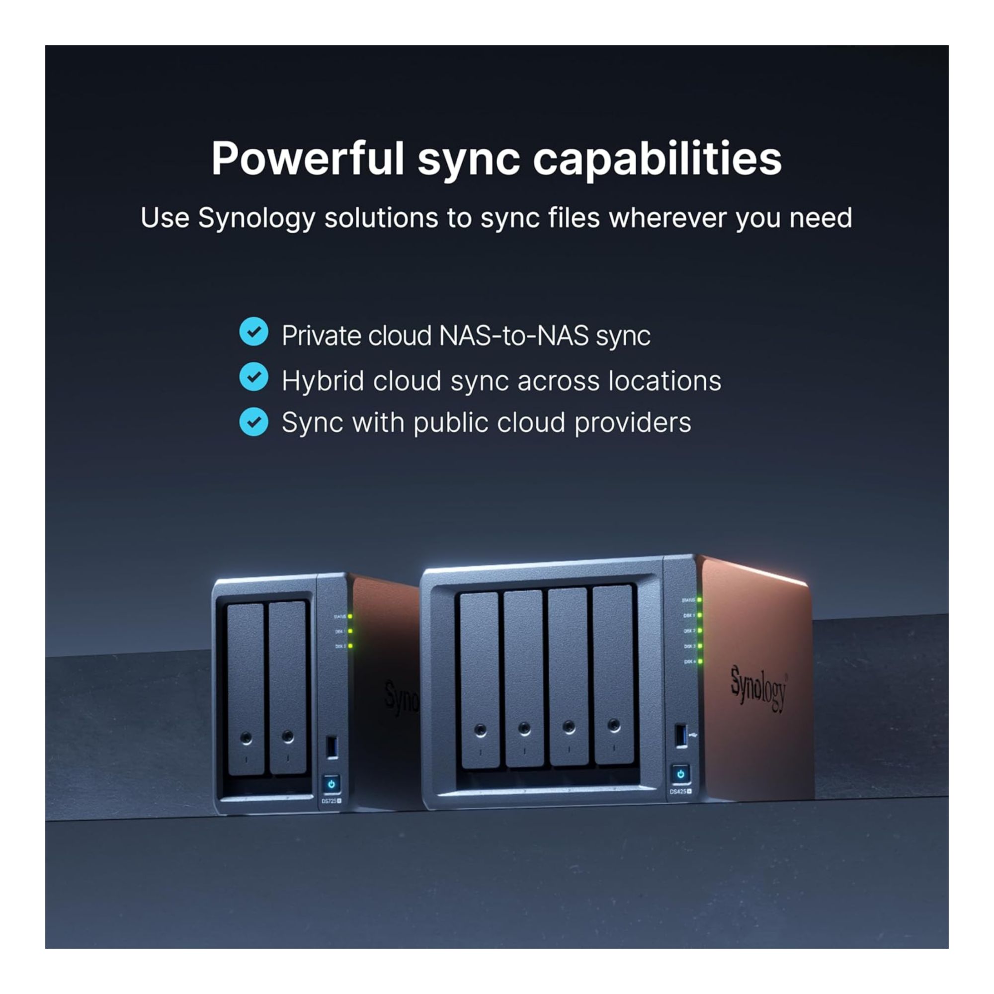 Synology DS425+ 4-Bay NAS Enclosure (2GB RAM)