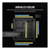 Corsair 6500D Airflow Mid Tower Tempered Glass ATX Gaming PC Case - Black