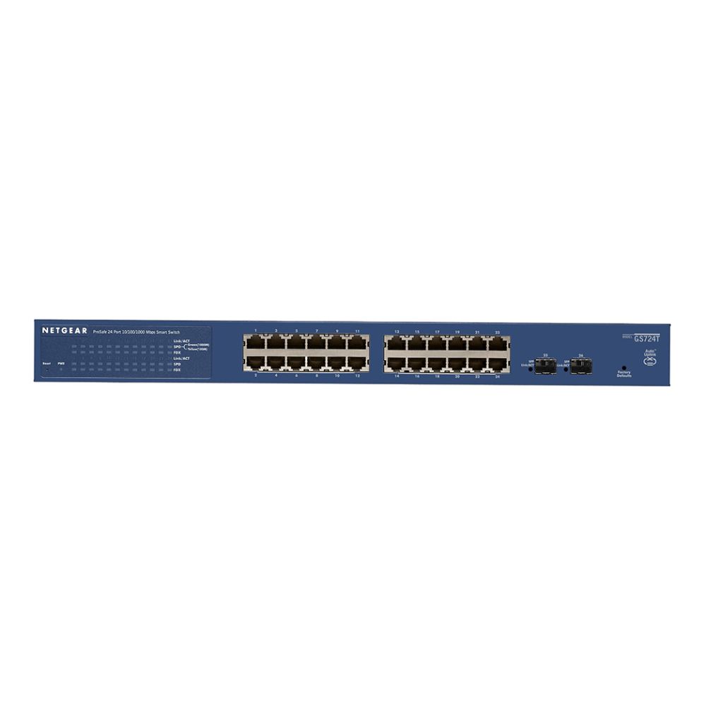 NETGEAR ProSAFE GS724Tv4 Managed Wired Gigabit Ethernet 24 Ports Network Switch
