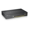 Zyxel GS1920-8HPV2 8-Port Layer 2 Smart Managed PoE Switch with 2 Uplink Ports