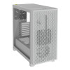 Corsair 3000D Airflow Mid Tower Tempered Glass ATX Gaming PC Case - White