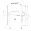 Neomounts WL30S-850BL14 40-75" Slim 3.3cm 50kg Lockable Fixed TV Wall Mount - Black