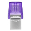 Kingston Technology DataTraveler microDuo USB Flash Drive 64GB USB Type-A / USB Type-C 3.2 - Purple
