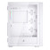 1st Player Go6-WH-4FS1 Tempered Glass Mid Tower Gaming Case - White with RGB Fans