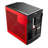 HYTE Y60 Dual Chamber Mid-Tower ATX Panoramic Tempered Glass Gaming PC Case - Red/Black