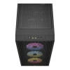 Corsair 3000D Airflow RGB Mid Tower Tempered Glass ATX Gaming PC Case - Black