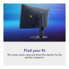 Dell Alienware AW2525HM 25" IPS Full HD 320Hz 0.5ms Freesync G-Sync Compatible Height Adjustable Gaming Monitor